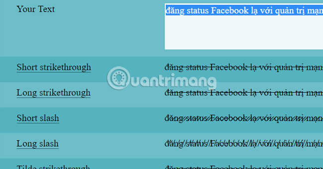 Đăng status Facebook