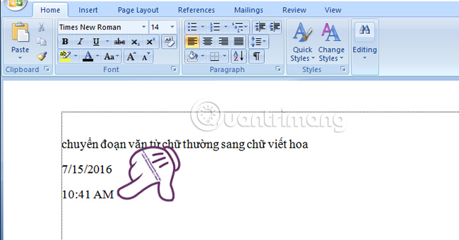 Những thủ thuật Word 