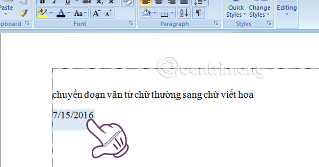 Những thủ thuật Word 