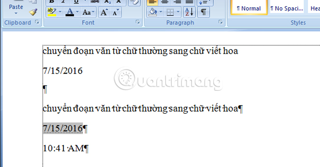 Những thủ thuật Word 