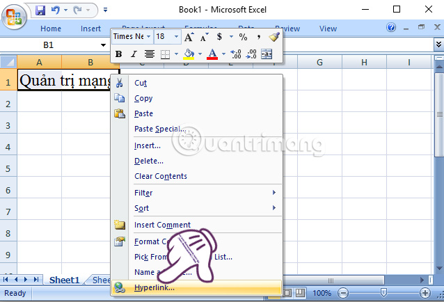 Hướng dẫn cách tạo Hyperlink trong Excel