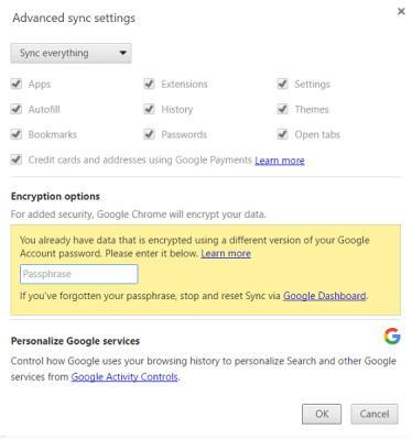 Khắc phục lỗi tính năng đồng bộ Google Chrome không hoạt động