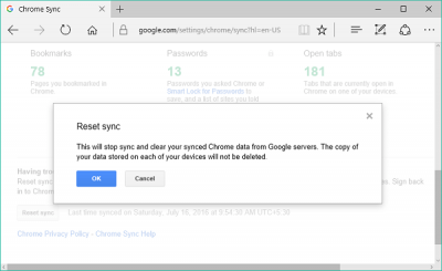 Khắc phục lỗi tính năng đồng bộ Google Chrome không hoạt động