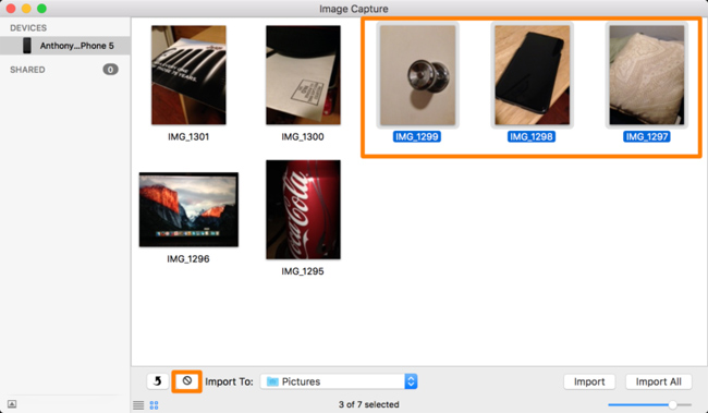 Cách sử dụng Image Capture trên Mac để quản lý ảnh trên iPhone/iPad