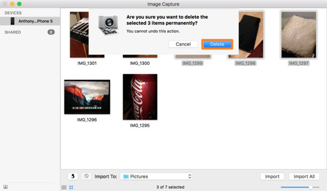 Cách sử dụng Image Capture trên Mac để quản lý ảnh trên iPhone/iPad