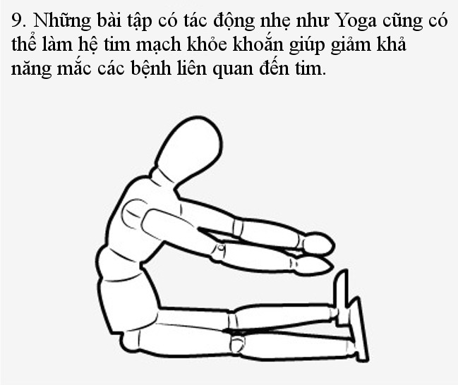 Những bài tập thể chất có tác động nhẹ như Yoga cũng có thể làm hệ tim mạch khỏe   Những bài tập thể chất có tác động nhẹ như Yoga cũng có thể làm hệ tim mạch khỏe