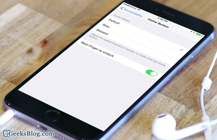  kích hoạt tính năng Slide to Unlock trên iOS 10