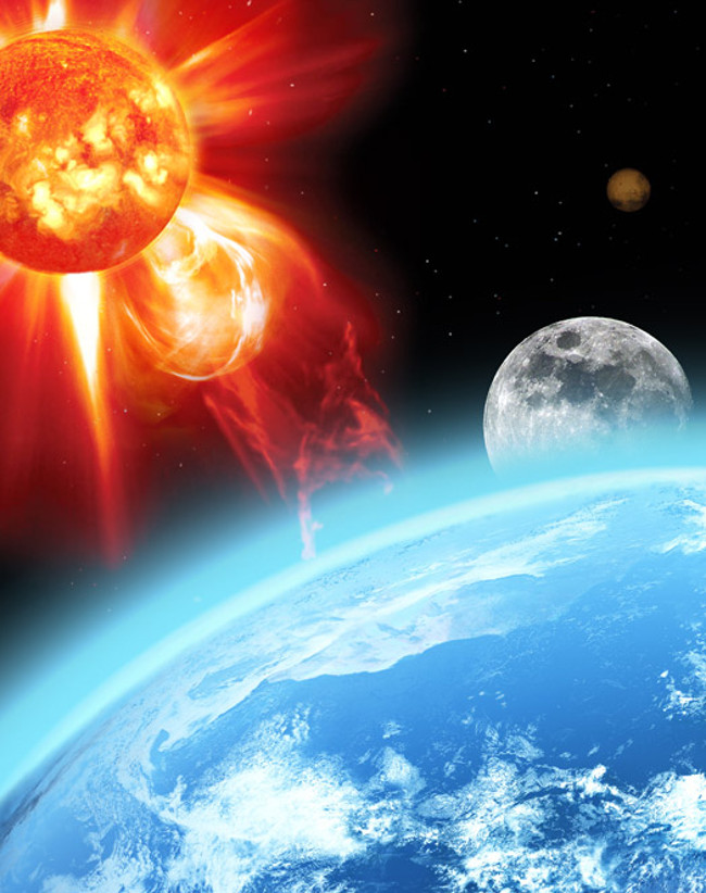 Năm 2480 - Hai mặt trời nhân tạo va vào nhau, Trái đất bị rơi vào tình trạng hỗn loạn.