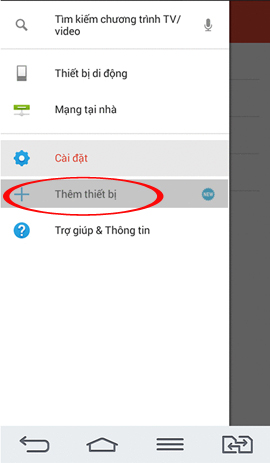 Thêm thiết bị  Sony Video & TV SideView