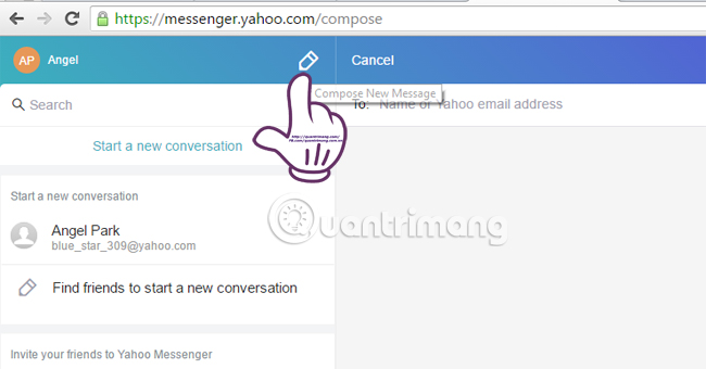 Cách sử dụng Yahoo Messenger phiên bản mới không cài đặt phần mềm