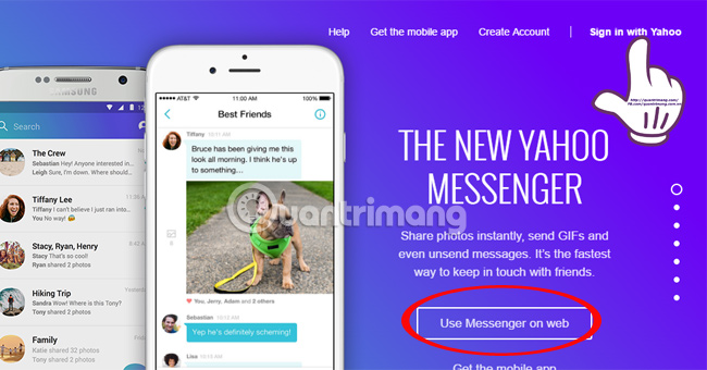 Cách sử dụng Yahoo Messenger phiên bản mới không cài đặt phần mềm