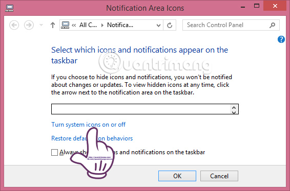 Cách tắt Language bar trên thanh Taskbar Windows 8