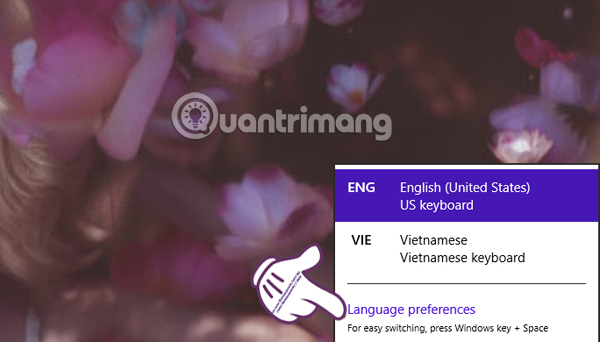 Cách tắt Language bar trên thanh Taskbar Windows 8