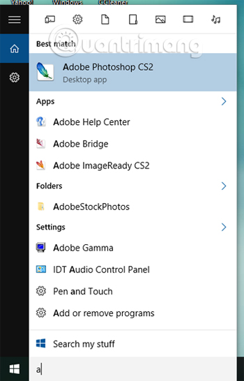 Mẹo tìm kiếm nhanh hơn trong Windows 10 | Z photos