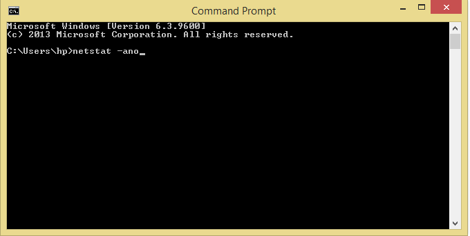 Nhập lệnh vào Command Prompt