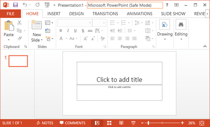 Thủ thuật mở Microsoft Office 2013/2016 ở chế độ Safe Mode