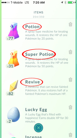 Bạn sẽ làm gì khi báo lỗi Your Bag is Full khi nhận đồ trong Pokemon Go?