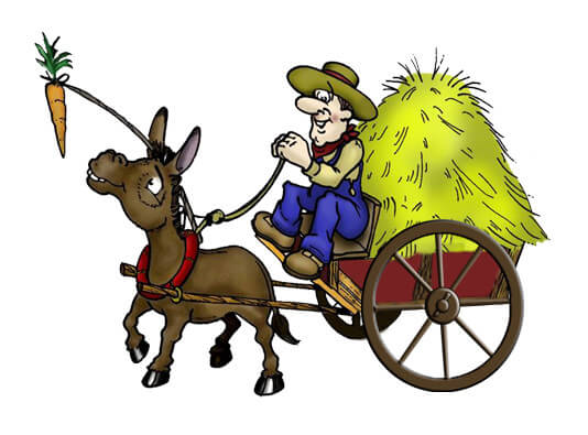 Con lừa và củ cà rốt Con lừa và củ cà rốt