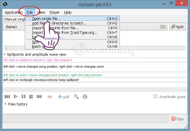 Hướng dẫn cắt file âm thanh bằng phần mềm Mp3splt