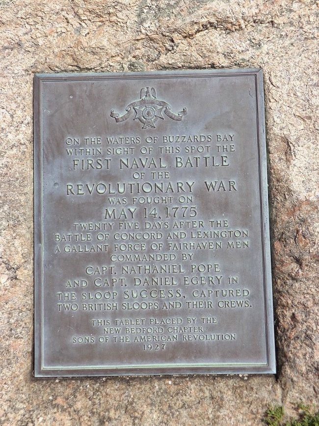 Trận chiến được ghi trên bia Fairhaven ở pháo đài Fort Phoenix.