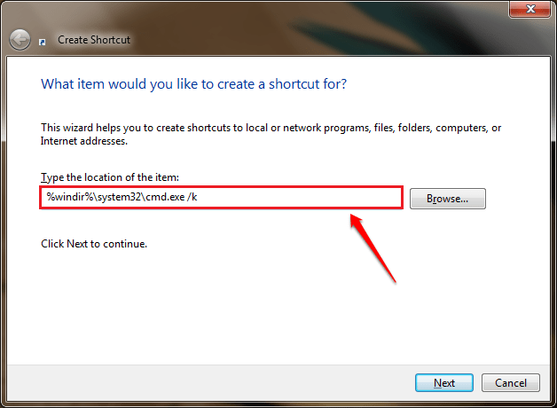Sử dụng Command Prompt để mở vị trí thư mục cụ thể trên máy tính Windows