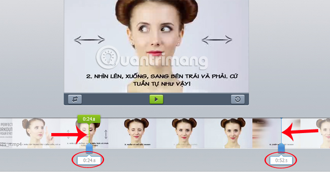 Chọn đoạn video bạn muốn Video Cutter cắt