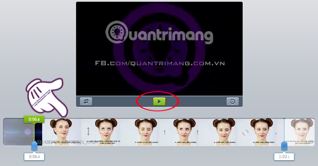 Giao diện Video Cutter khi video cần cắt đã được thêm vào
