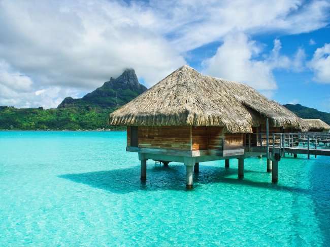 Bora Bora ở Polynesia thuộc Pháp