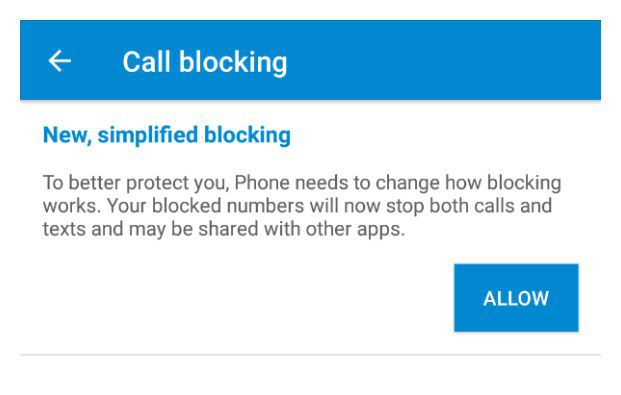 Chặn cuộc gọi Chặn cuộc gọi