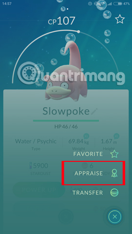 Appraise Pokemon Appraise