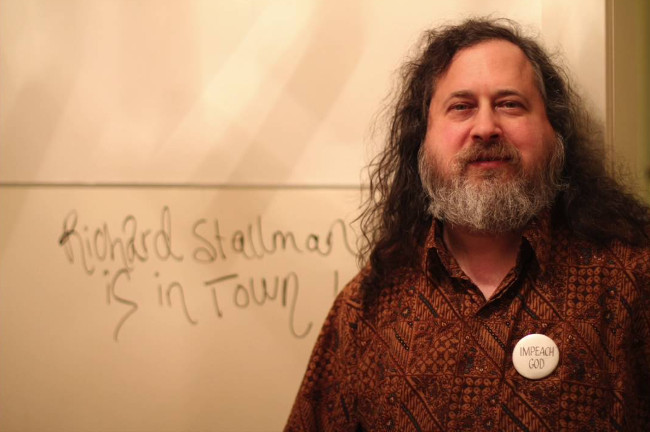 Richard Stallman, người làm ra GNU cho Linux. Richard Stallman, người làm ra GNU cho Linux.