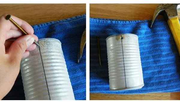 Đục lỗ để lắp quai cho đèn lồng Đục lỗ để lắp quai cho đèn lồng