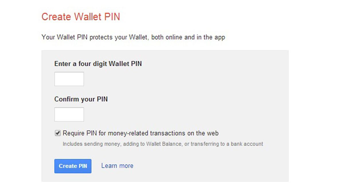 Thêm tiền vào Google Wallet trên máy tính