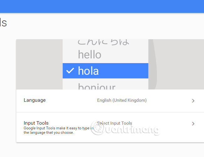 Cách thay đổi ngôn ngữ của tài khoản Google