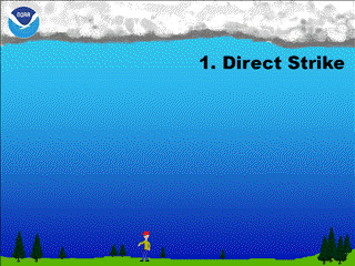 Sét đánh thẳng.  Sét đánh thẳng.