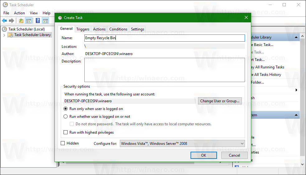 Tự động "dọn sạch" Recycle Bin trên Windows 10