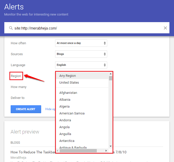 Hướng dẫn từ A-Z cách tạo công cụ truy vấn Google Alerts