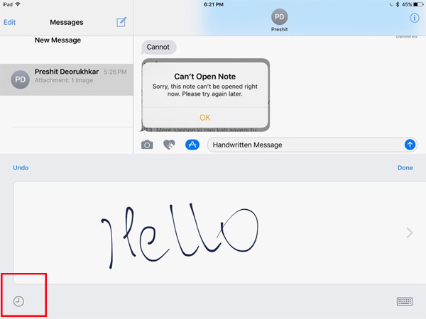 Hướng dẫn gửi tin nhắn bằng chữ viết tay trên iOS 10