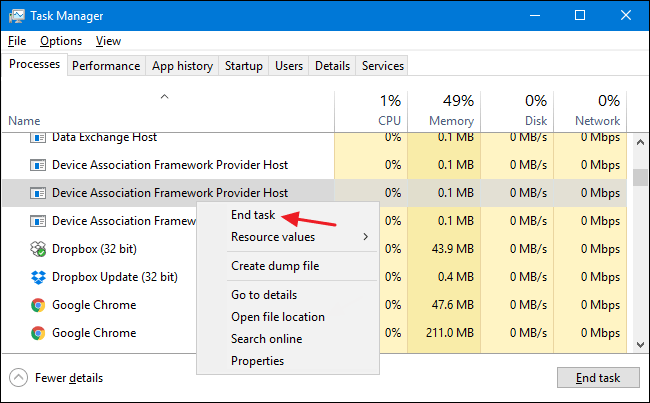Device Association Framework Provider Host là gì và tại sao nó lại chạy trên máy tính?