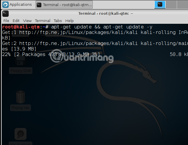 Cài đặt VMware Tools trên Kali Linux bước 2