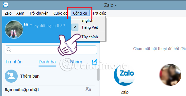 Những thủ thuật hữu ích khi sử dụng Zalo trên PC