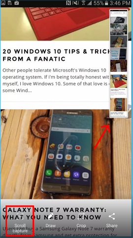 Làm sao để chụp ảnh màn hình Samsung Galaxy Note 7?