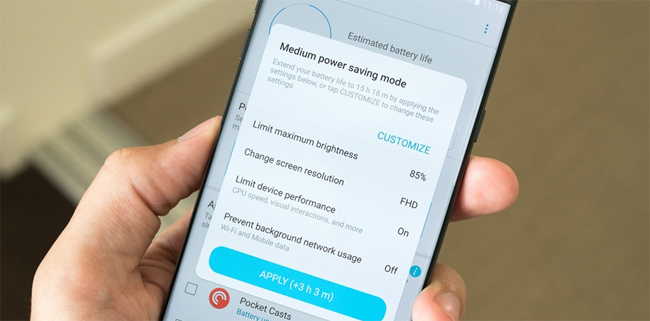 Tăng thời gian dùng pin trên Samsung Galaxy Note 7 bằng cách nào?