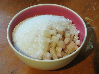 Trộn mỡ với đường