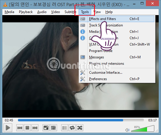 Hướng dẫn xoay video bị ngược, nghiêng bằng VLC Media Player