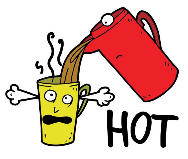 Khi cà phê còn quá nóng
