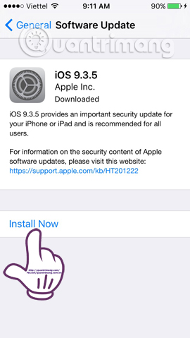 Cập nhật phiên bản phần mềm   lỗi iPhone không đổ chuông
