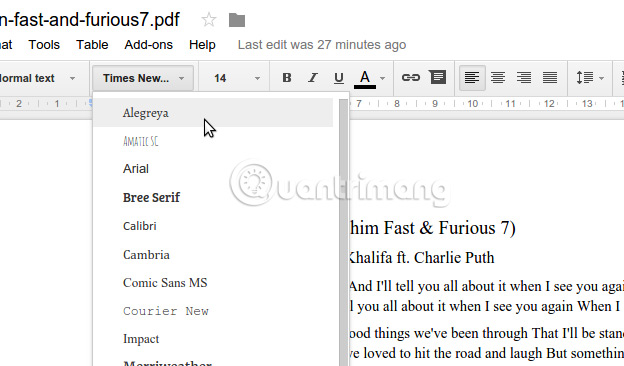 Cách chuyển PDF sang Word ngay trên Google Docs