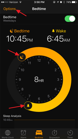 Kích hoạt tính năng Bedtime theo dõi giấc ngủ trên iOS 10