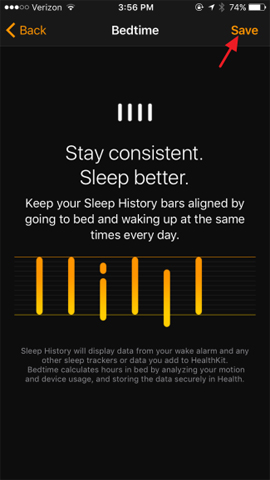 Kích hoạt tính năng Bedtime theo dõi giấc ngủ trên iOS 10